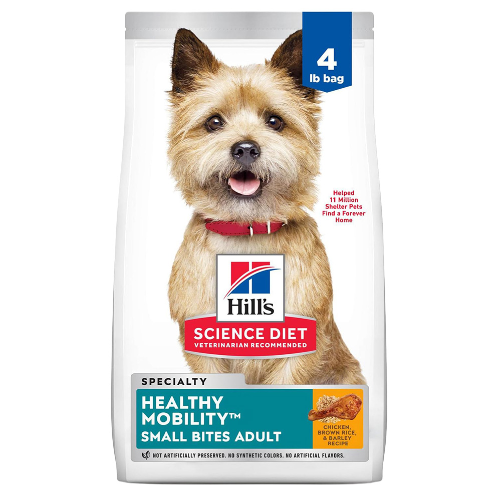 image of Healthy Mobility Small Bites Adult Chicken Dry Dog Food, 4 lb