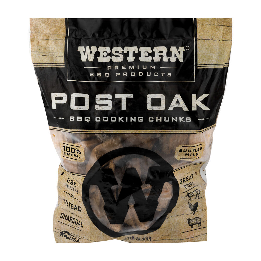 image of Premium BBQ Product Post Oak BBQ Cooking Chunks, 570 cu in