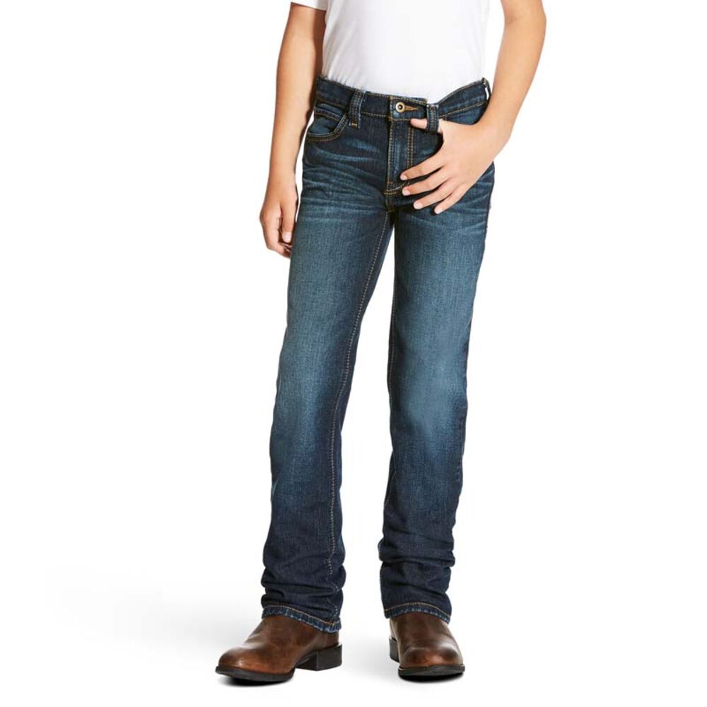 image of Boy's B5 Charger Stackable Low Rise Straight Leg Slim Fit Jean