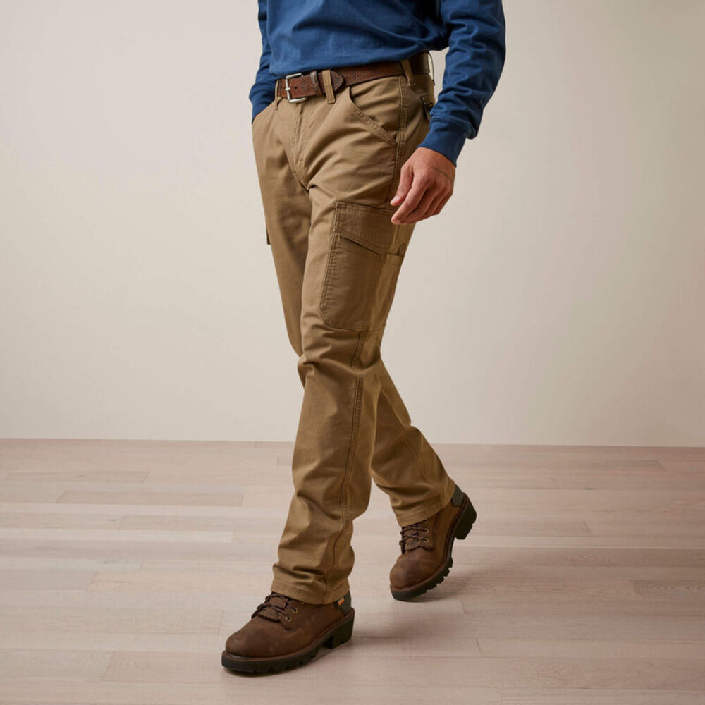 image of Men's Rebar M4 Relaxed Made Tough Cargo Straight Pant, Field Khaki