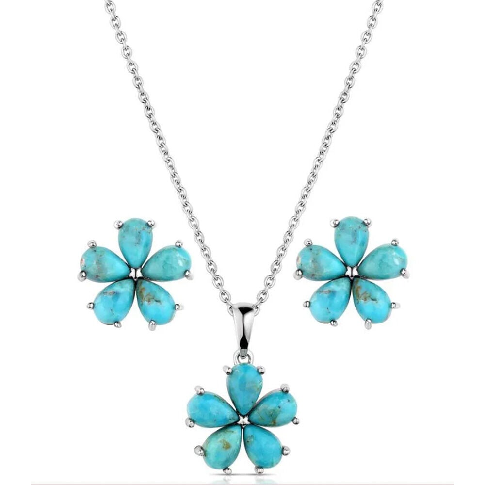 image of Women's Jewelry Set- Floral Sky