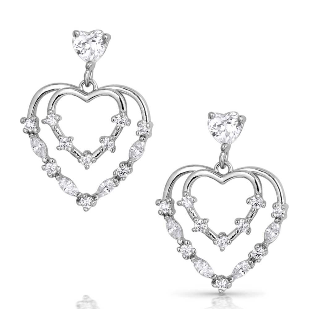 image of Heart Grows Crystal Earrings