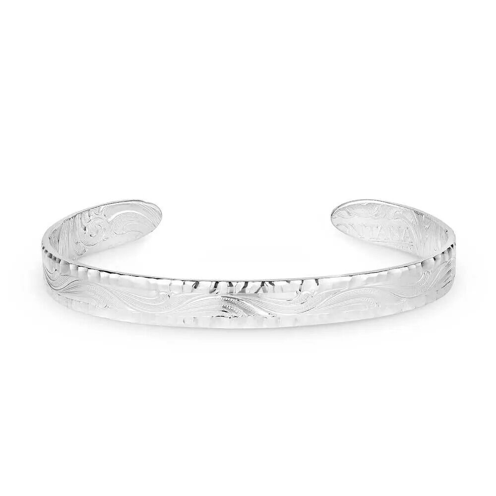 image of Timeless Elegance Chiseled Cuff Bracelet