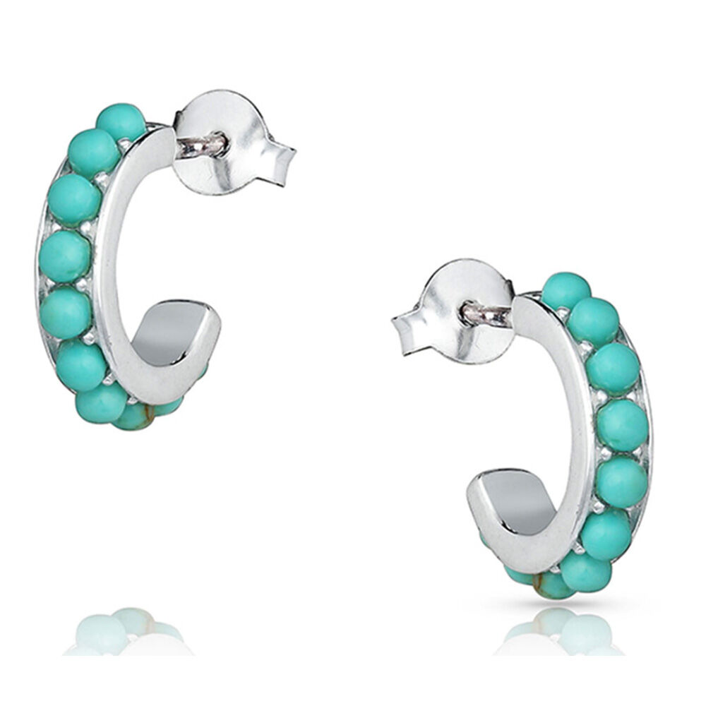 image of Women's Earrings- Studded in Turquoise