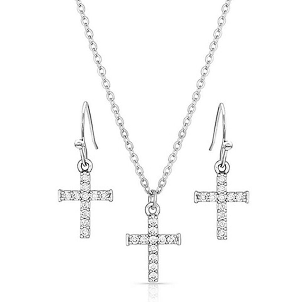 image of Women's Jewelry Set- Unwavering Cross