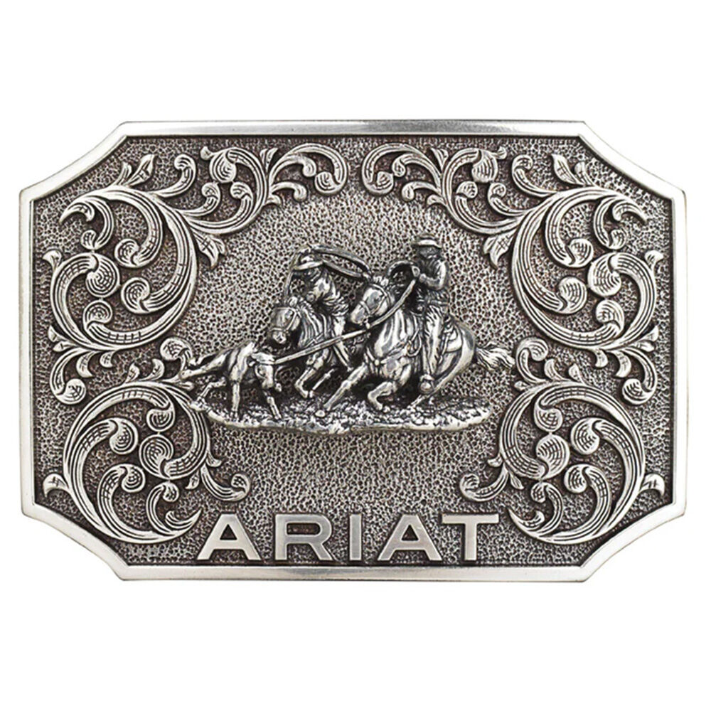 image of Women's Retangle Team Roper Belt Buckle