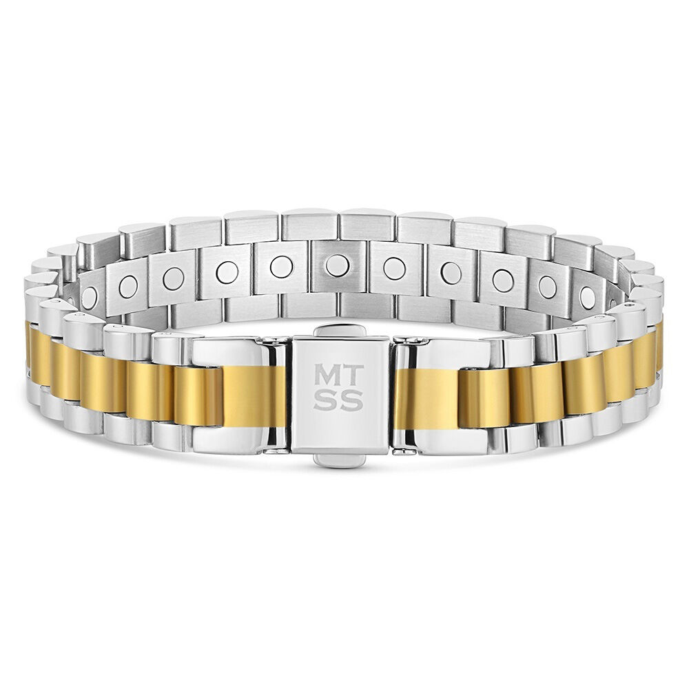image of Men's Twin Steel Link Bracelet