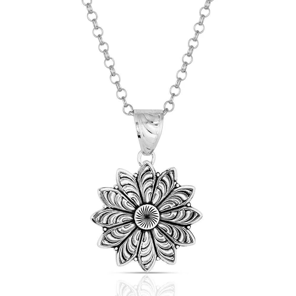 image of Women's Flower Rowel Necklace