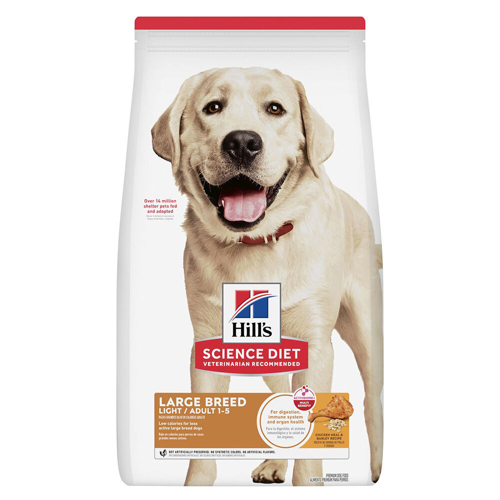 image of Dry Adult Dog Food- Light Large Breed, Chicken Meal and Barley, 30 lb