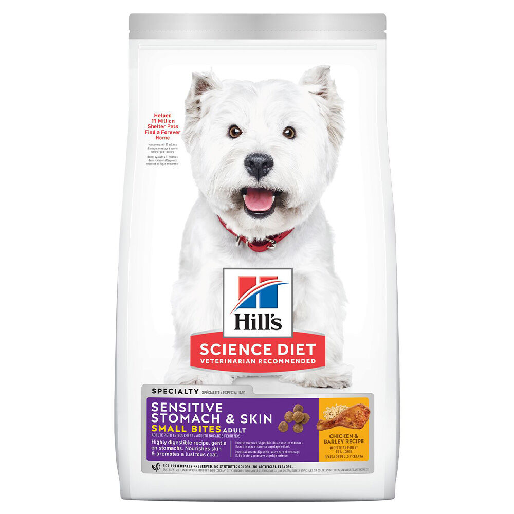image of Dry Adult Dog Food- Sensitive Stomach and Skin Small Bites, Chicken, 4 lb