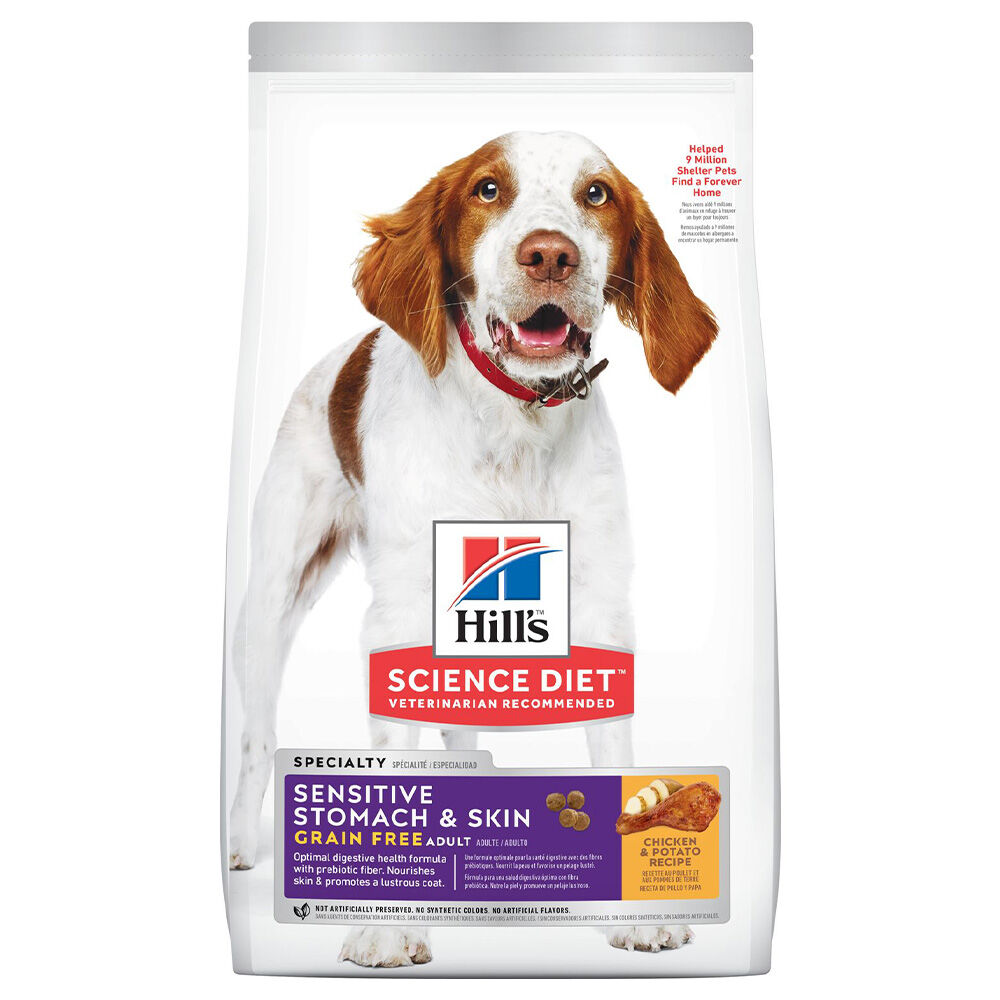 image of Dry Adult Dog Food- Sensitive Stomach and Skin, Chicken and Potato, 24 lb