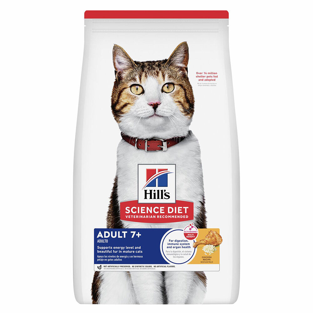 image of Dry 7+ Adult Cat Food- Chicken, 16 lb