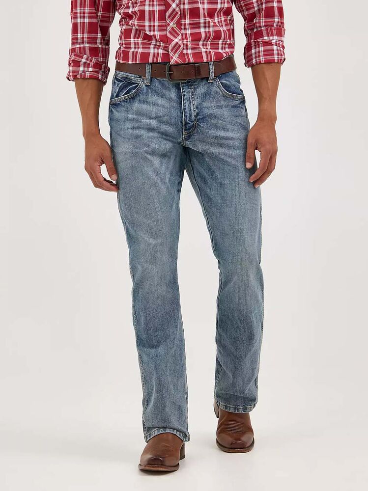 image of Men's Retro Low Rise Slim Fit Boot Cut Jean, Greeley