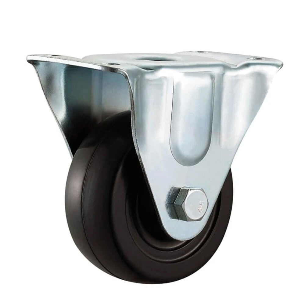 image of 1 1/2 in Rubber Rigid Plate Caster