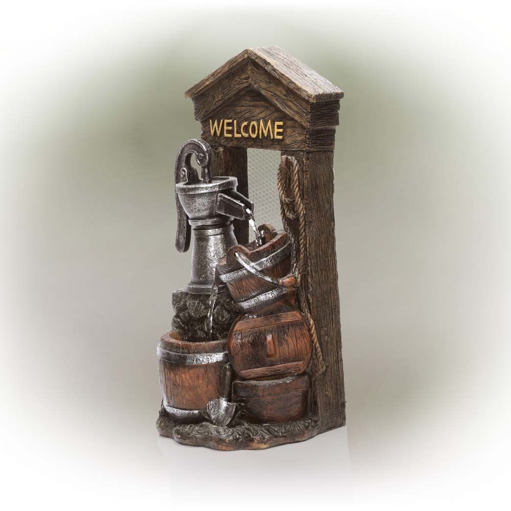 image of Rustic Water Pump Fountain
