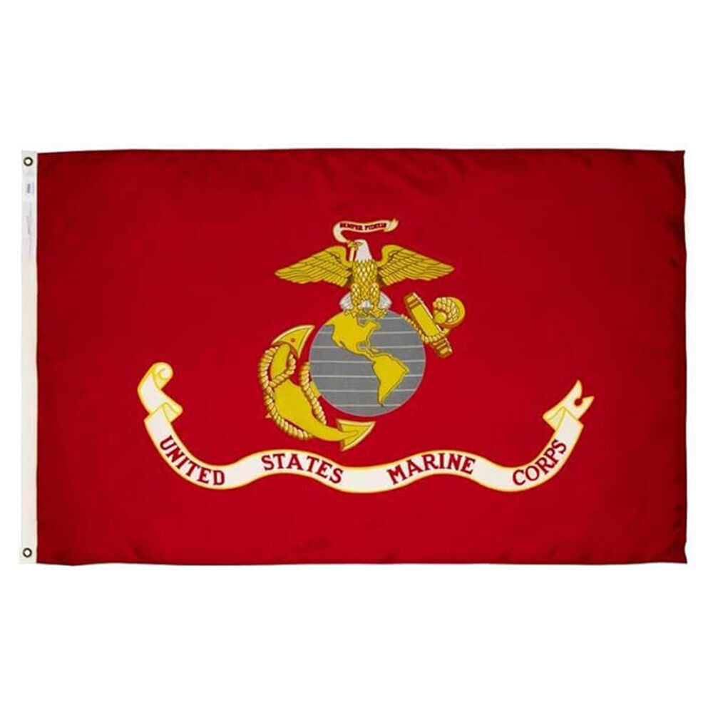image of 3 ft x 5 ft Nylon Military Marine Flag