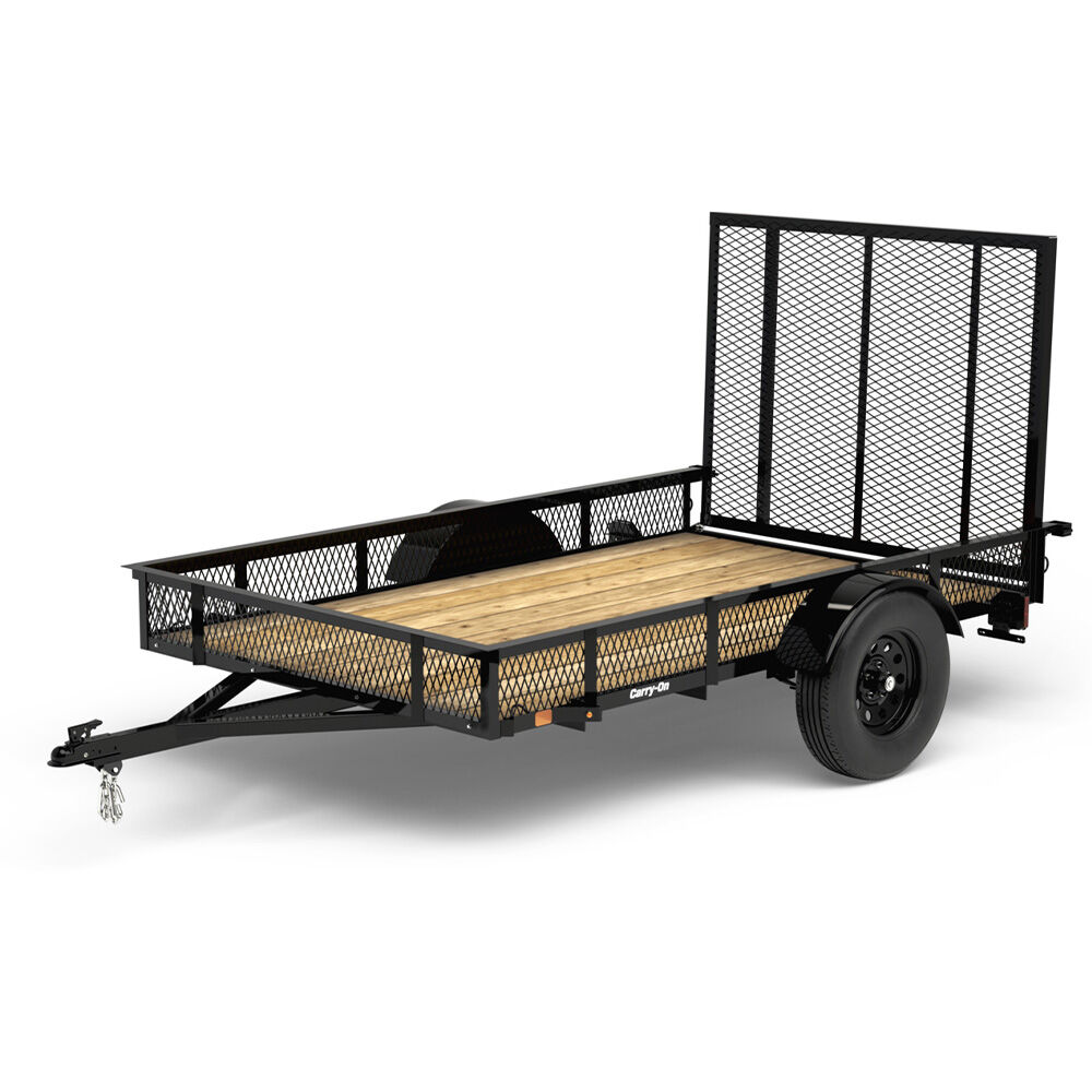 image of 5 1/2 ft x 9 ft Mesh Side Utility Trailer