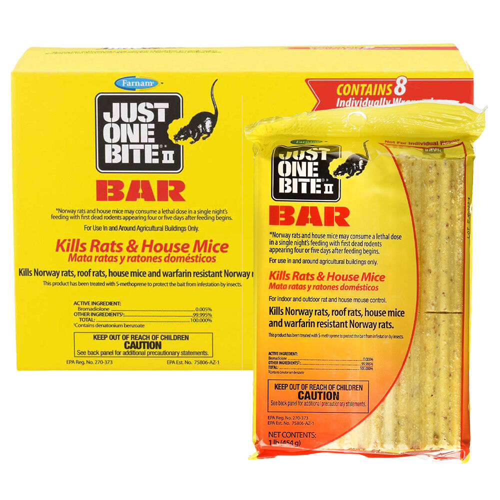 image of 1 lb Rat and Mouse Bait Bars, 8 ct