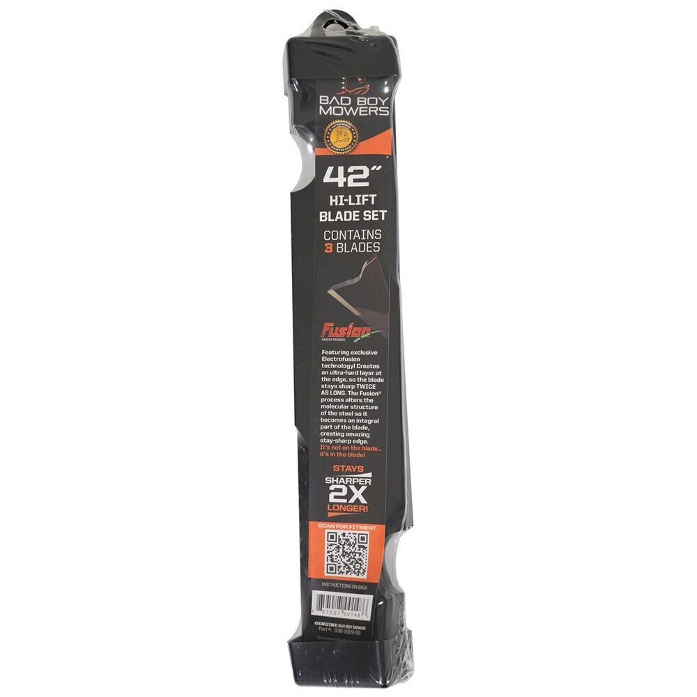 image of 42 in Deck Lawn Mower Blades for Bad Boy Mowers, 3 pk