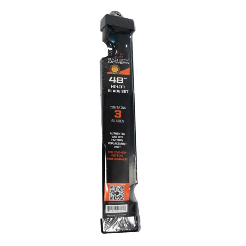 image of 48 in Deck Lawn Mower Blades for Bad Boy Mowers, 3 pk