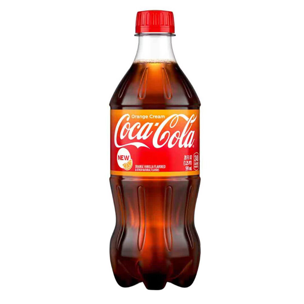 image of Soda Bottle- Orange Cream, 20 fl oz