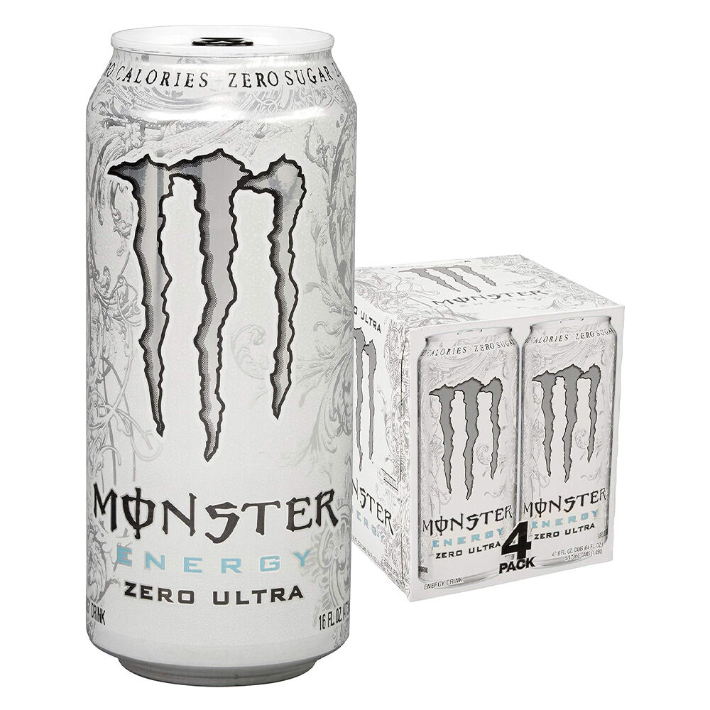 image of Monster Energy Drink- Zero Ultra, 16 fl oz, 4 pk