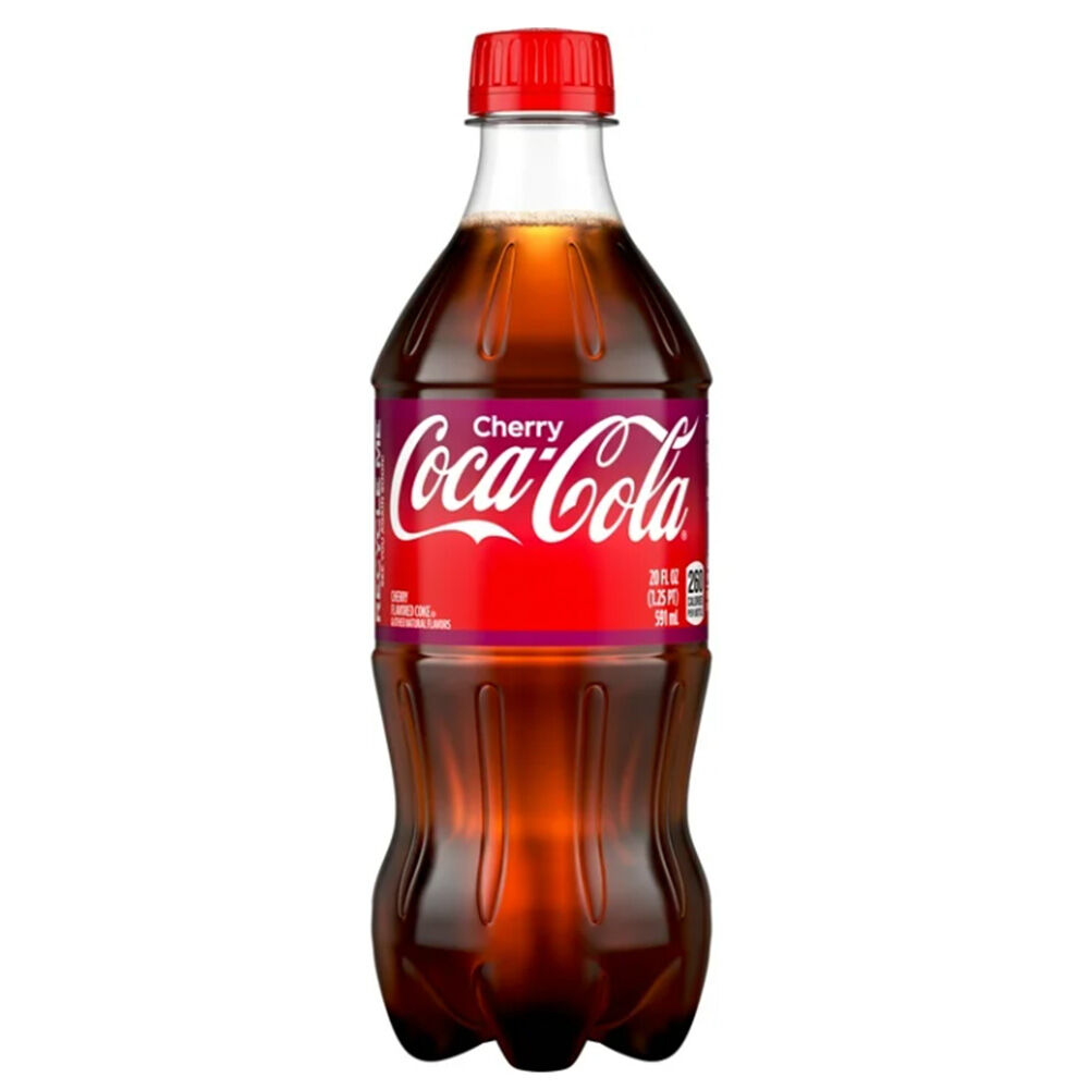 image of Bottled Soda, Cherry Coke, 20 fl oz