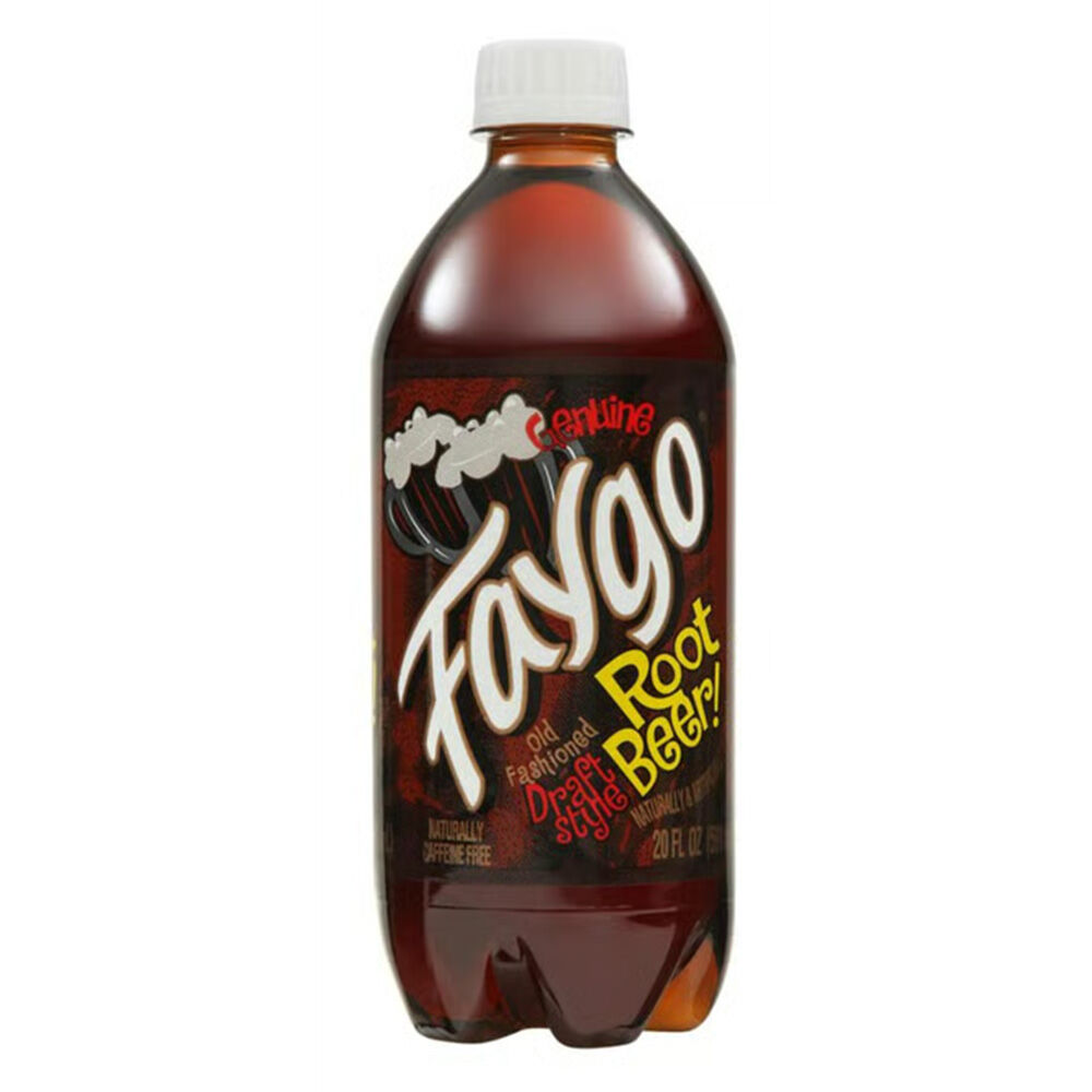 image of Faygo Soda Bottle- Root Beer, 20 fl oz
