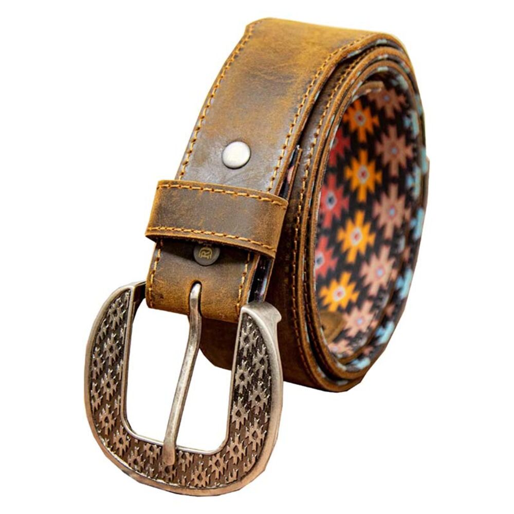 image of Men's Distressed Leather Belt