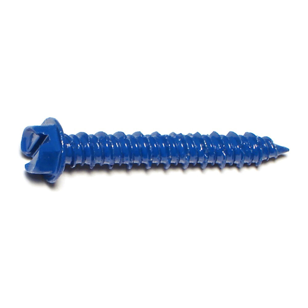 image of 1/4 x 1-3/4 Slotted Hex Concrete Screws - 23382