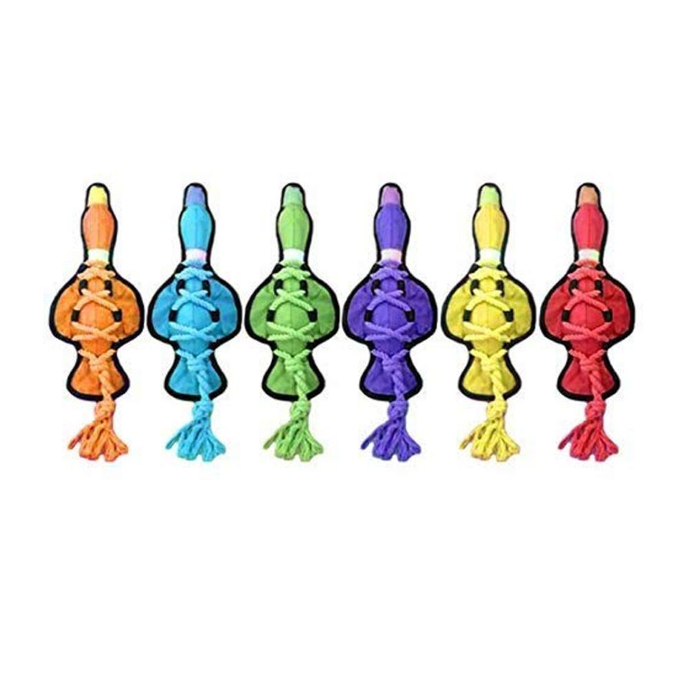 image of Assorted Cross-Ropes Duck Tough Dog Toy, 11.5