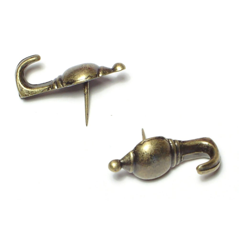 image of Colonial Push Pin Hanger, Brass 23521