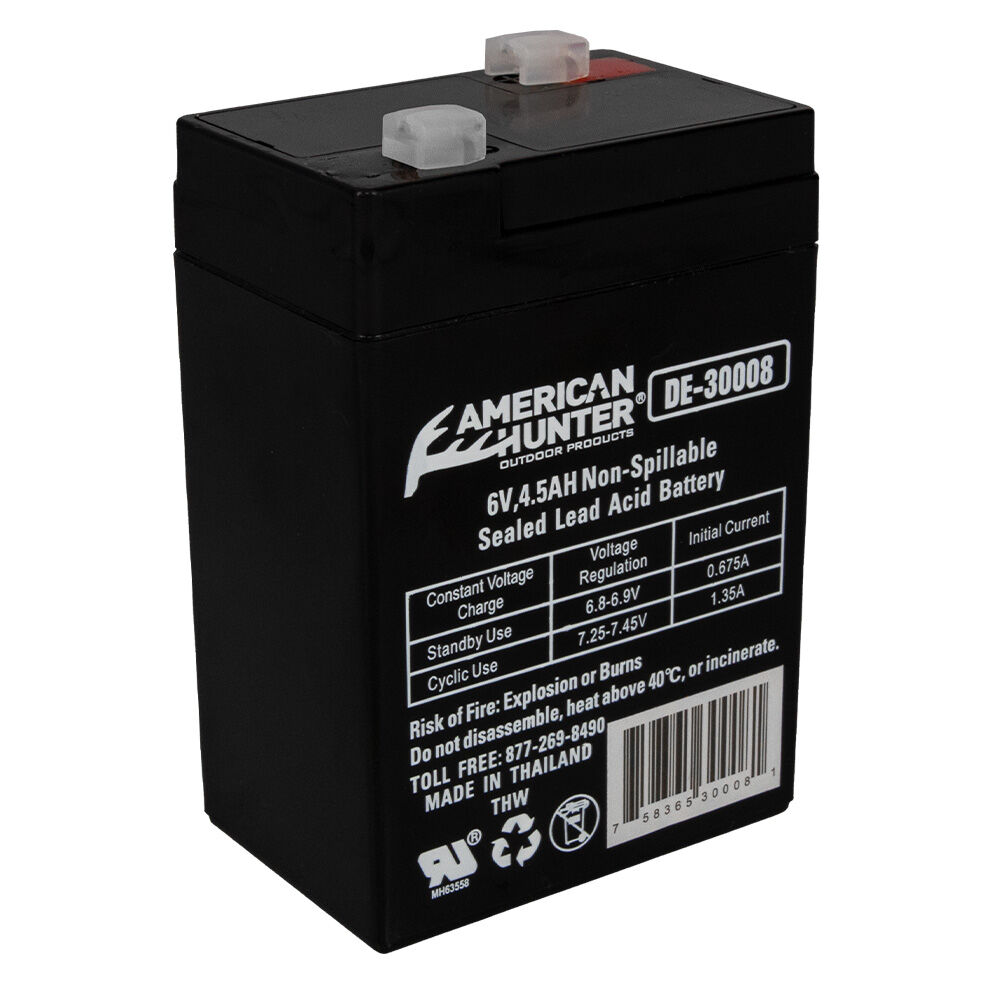 image of 6V 4.5 AMP HR Rechargeable Battery