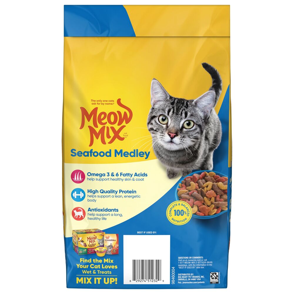image of Dry Cat Food- Seafood Medley, 3.15 lb