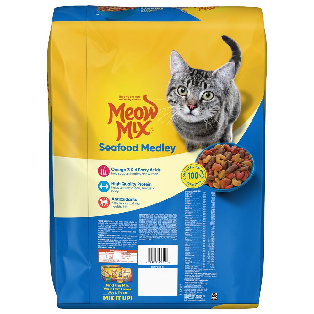 image of Dry Cat Food- Seafood Medley, 14.2 lb