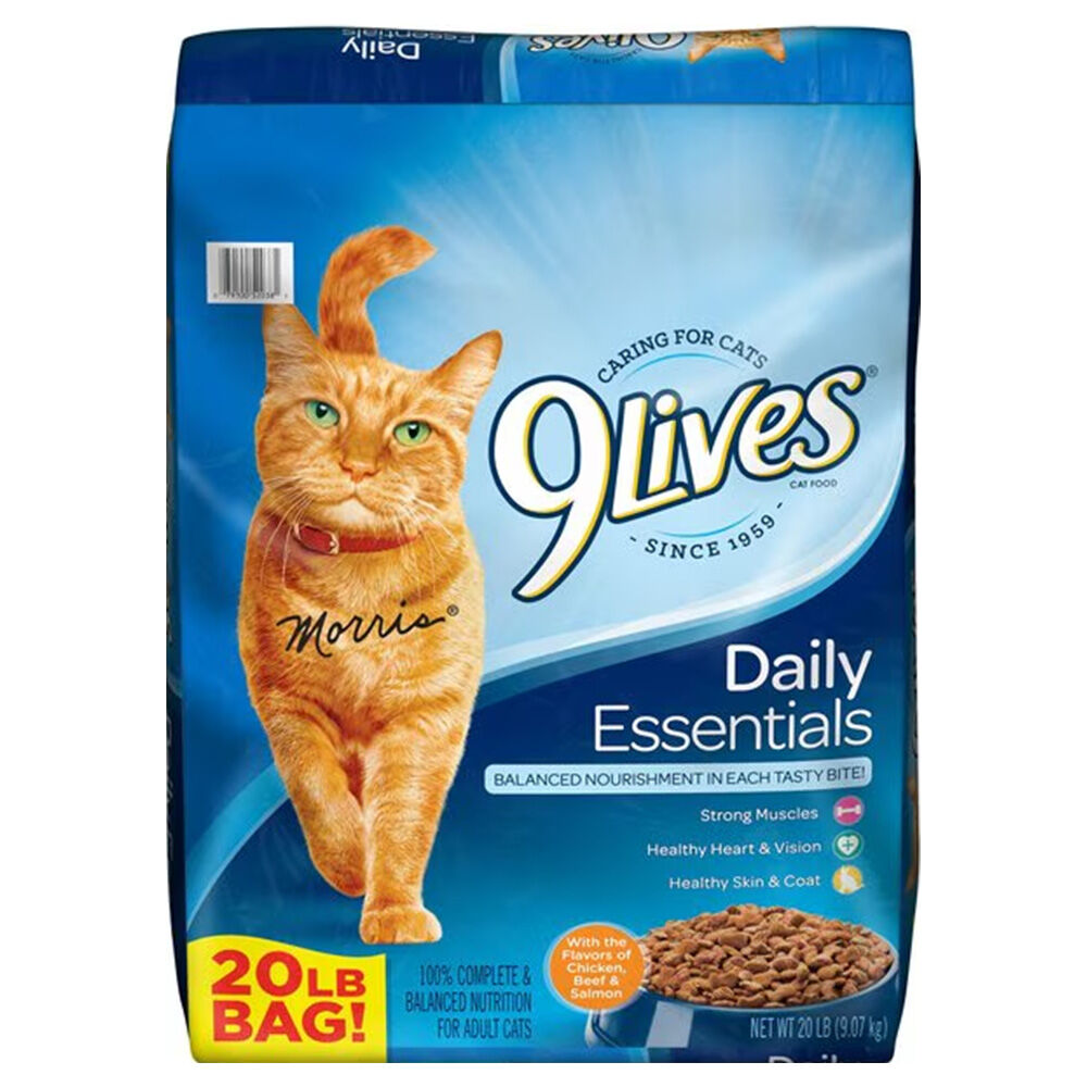 image of Dry Cat Food-Daily Essentials, Chicken, Beef & Salmon, 20 lb