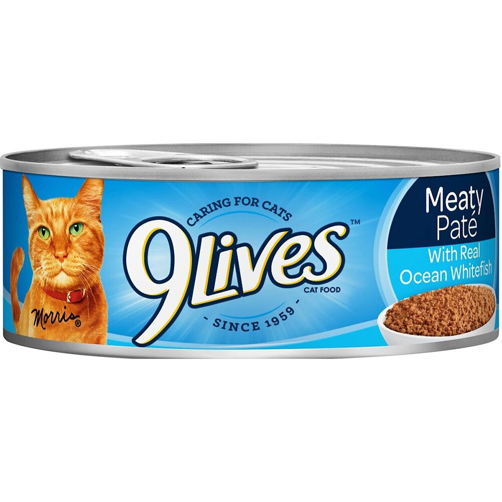 image of Wet Cat Food- Meaty Pate, Real Ocean Whitefish, 5.5 oz