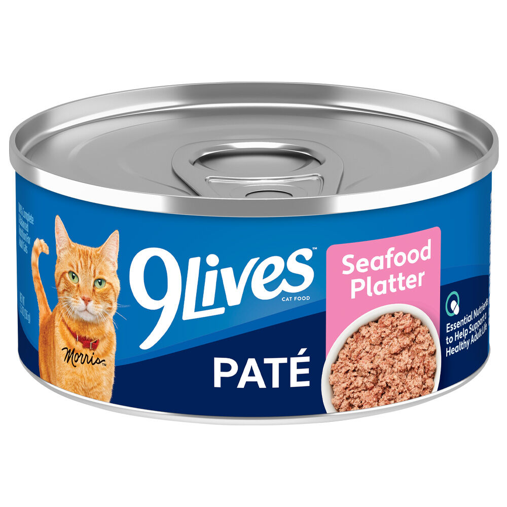 image of Wet Cat Food- Meaty Pate, Seafood Platter, 5.5 oz