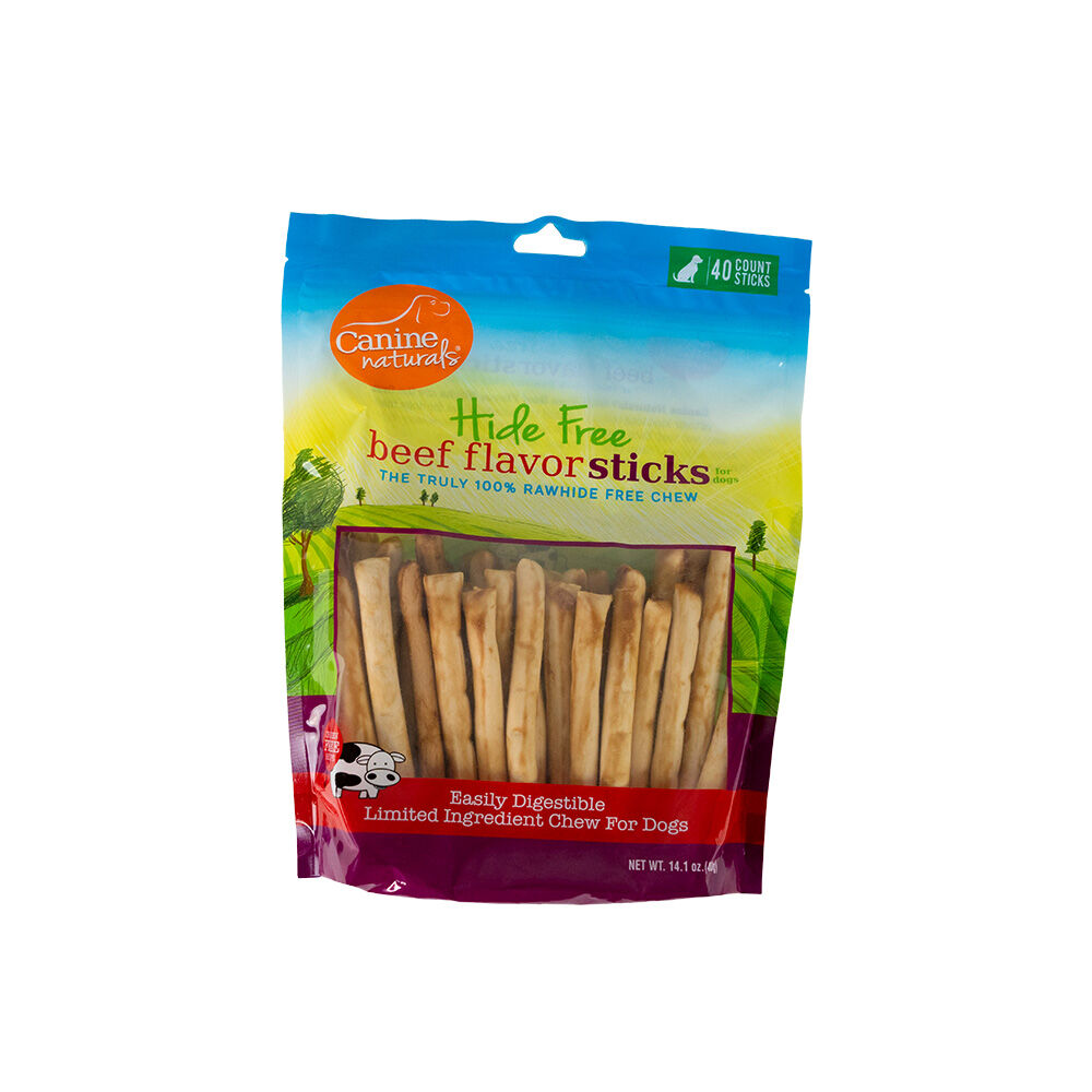 image of 40 Count 5 Non-Rawhide Dog Chew Sticks - Beef