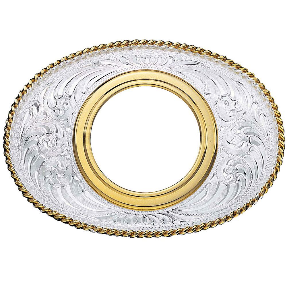 image of Coin Holder Western Belt Buckle without Coin