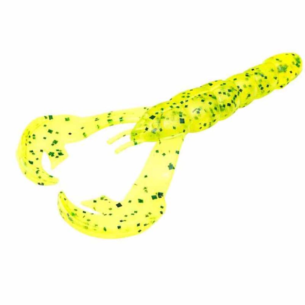 image of 4 in Rage Craw Lure, Chartreuse Pepper Flake