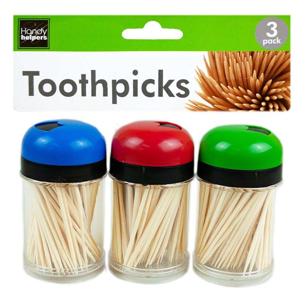 image of Toothpicks in Containers, 3 pk