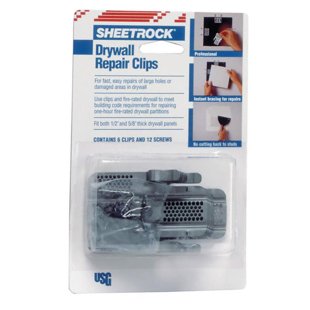 image of Drywall Repair Clips, 6 pk