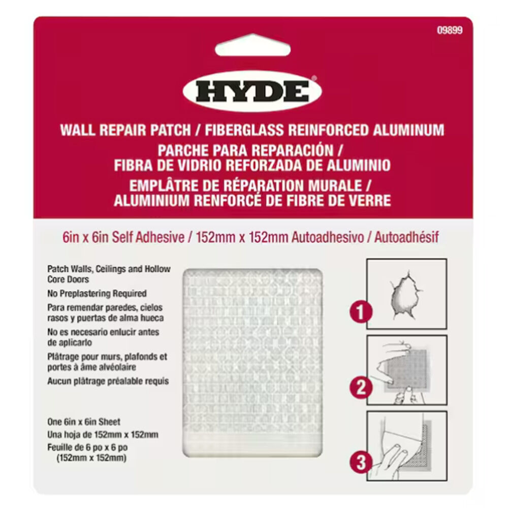 image of 6 in x 6 in Aluminum Wall Repair Patch