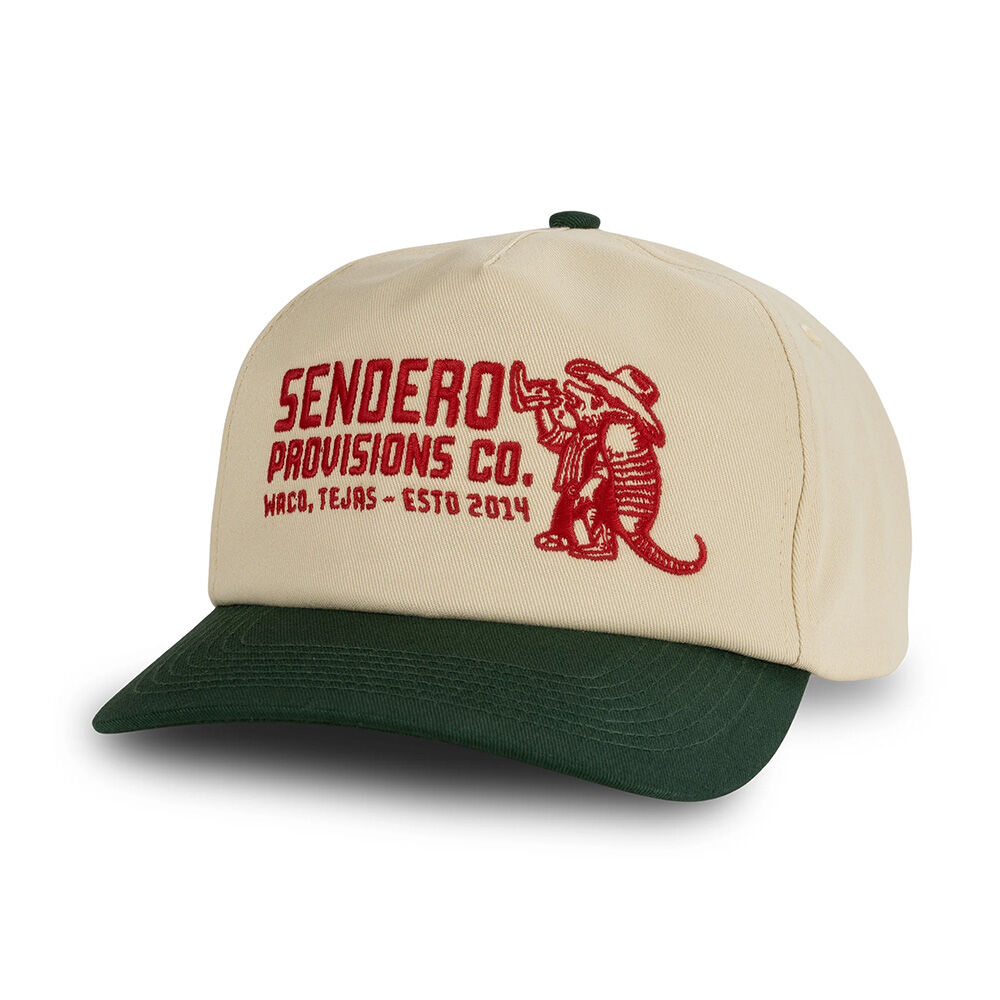image of Men's Armadillo Snapback Hat, Cream/Green