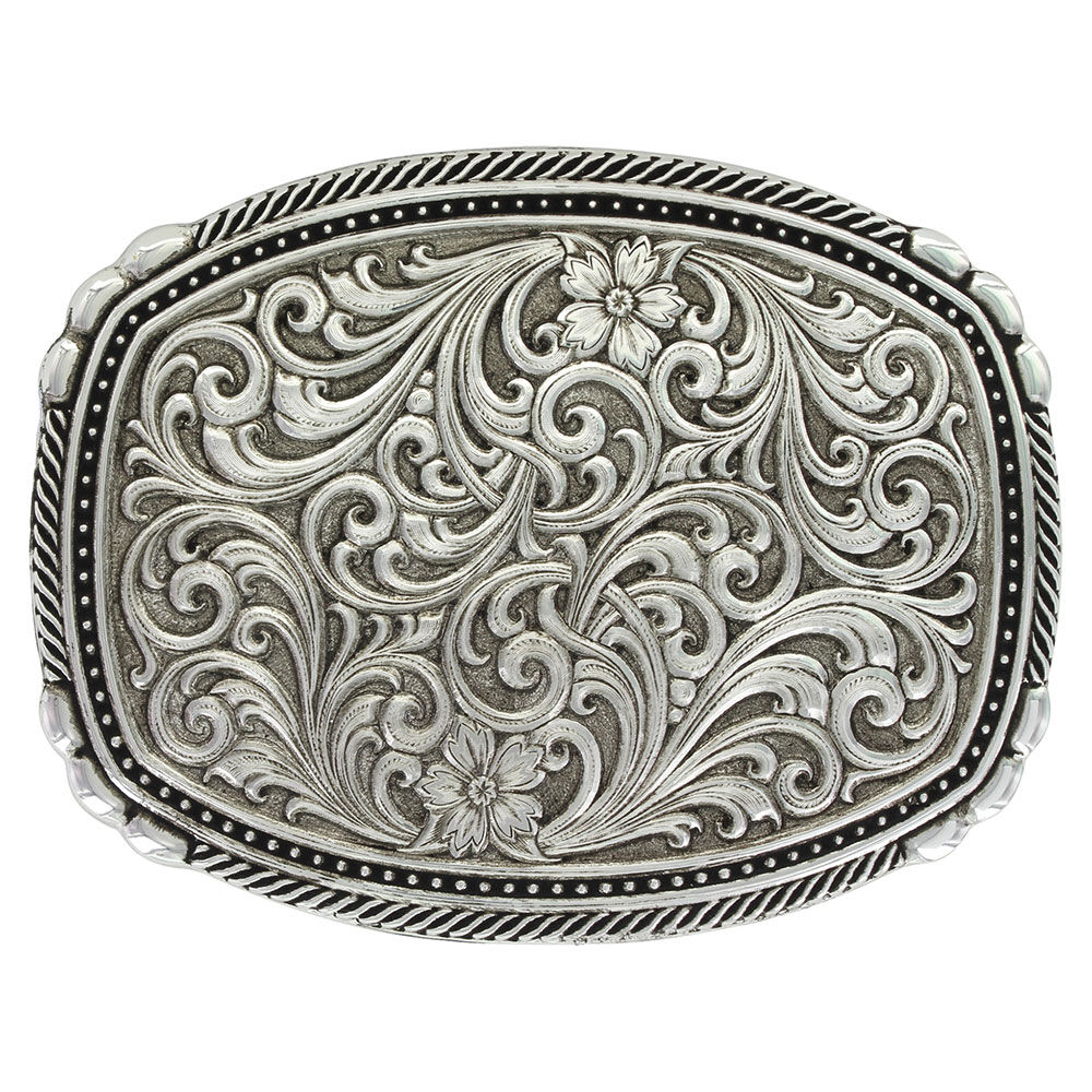 image of Antiqued Pinpoints and Twisted Rope Trim Buckle