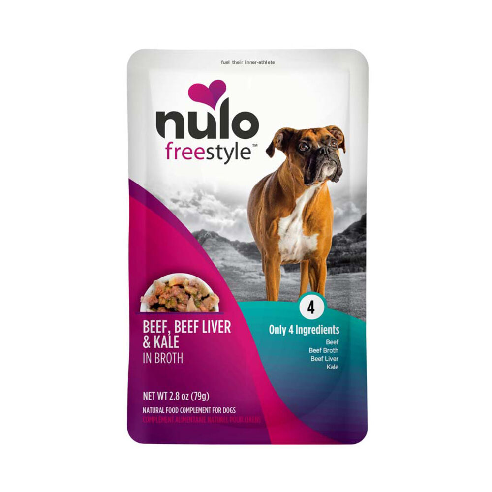 image of FreeStyle Wet Dog Food- Beef, Beef Liver, and Kale in Broth, 2.8 oz