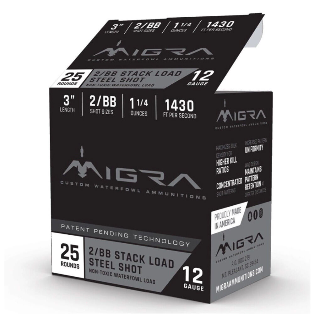 image of 12 Ga 3.5 in #2/Bb Steel Shot, 25 Rounds