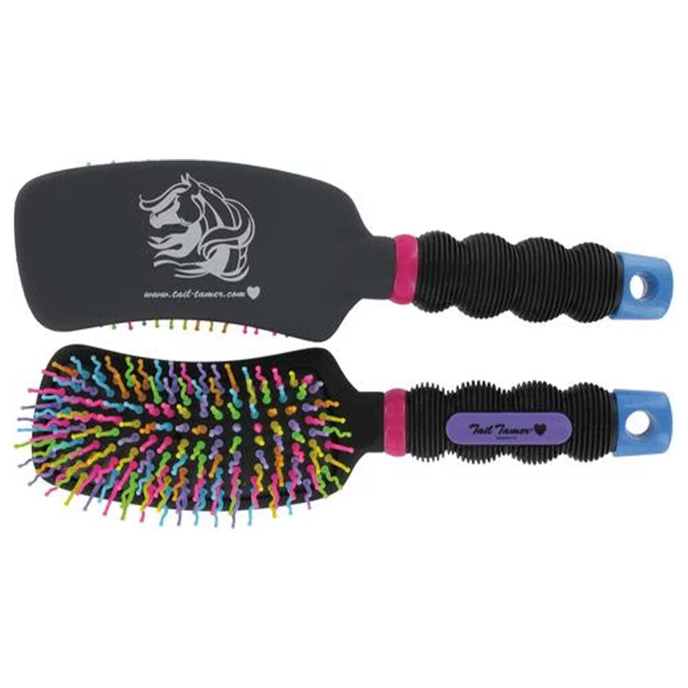image of Rainbow Curved Horse Brush