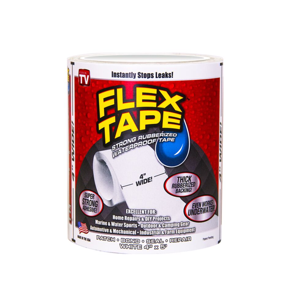 image of White Flex Tape, 4 in x 5 ft